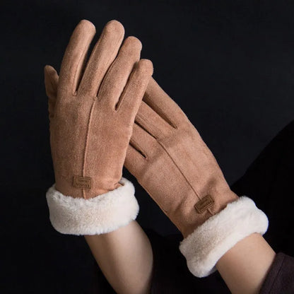 Women Elegant Faux Fur Winter Gloves | Marie