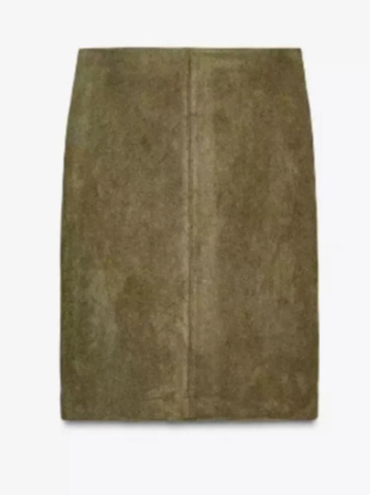 Variant image for Women Bomber Jacket Green Suede | Chic-7