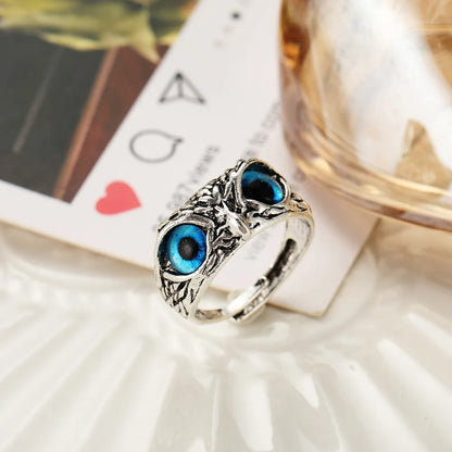 Unisex Owl Head Statement Ring | Halvon