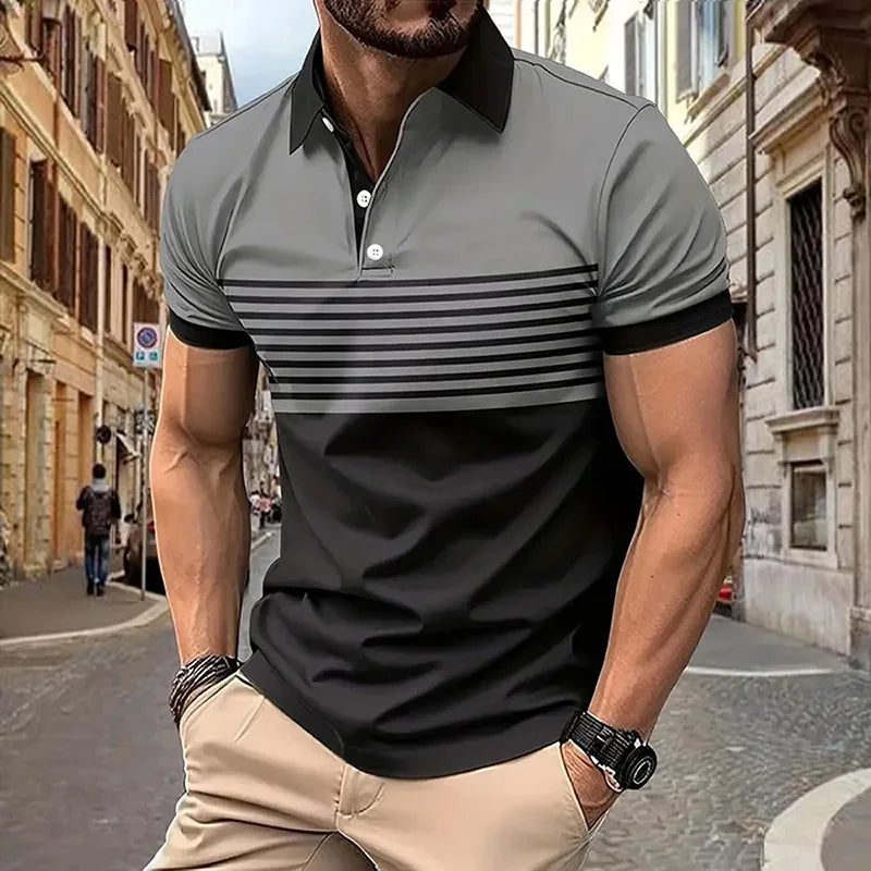 Striped Polo Shirt for Men | Victor