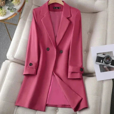 Women Classic Double-Breasted Blazer Coat | Winona