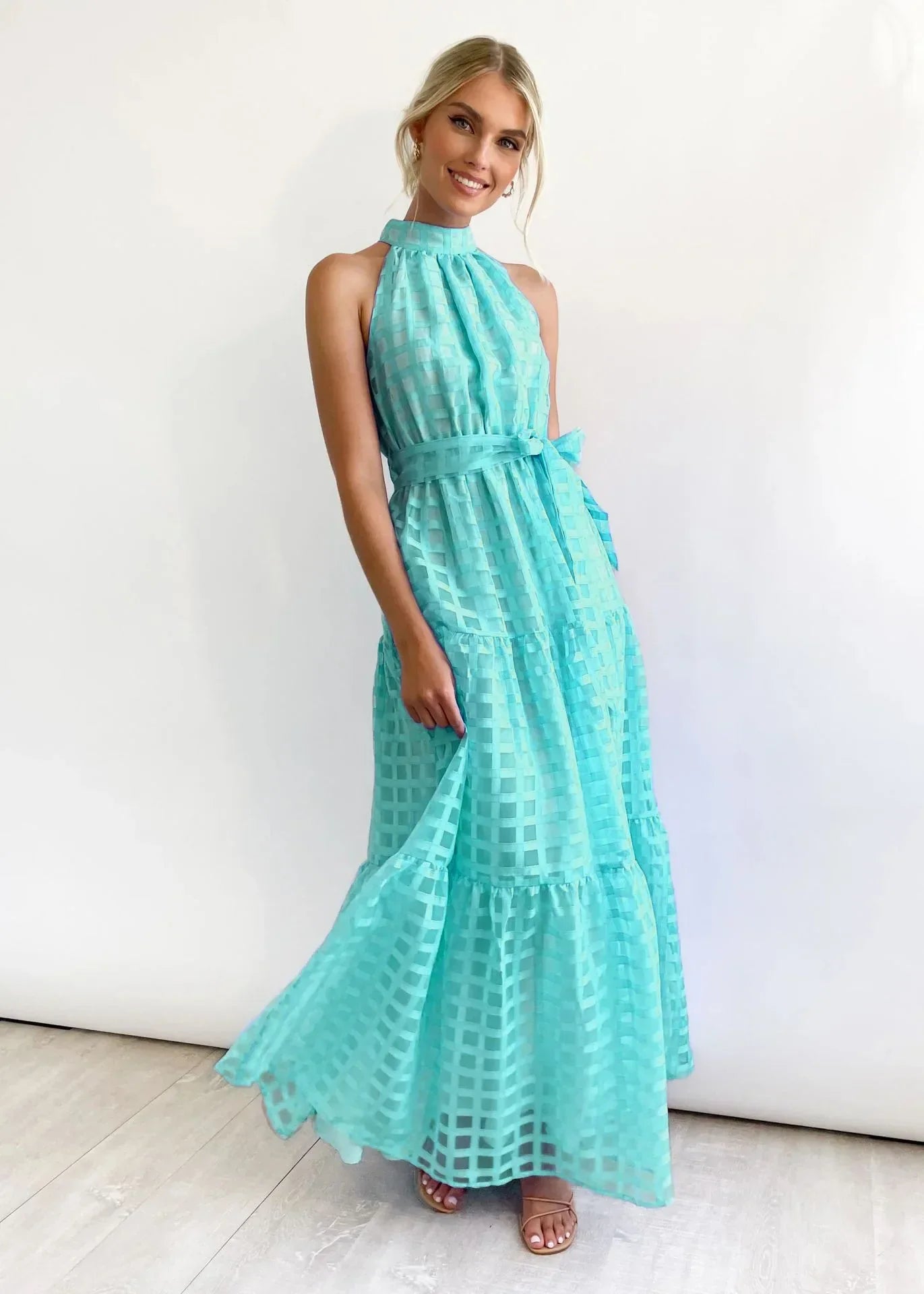 Tiered Halter Maxi Dress | Megan