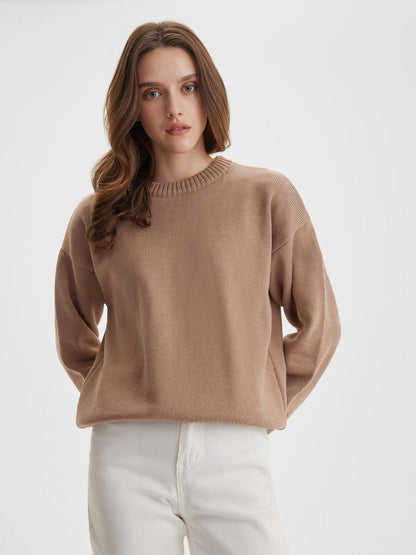 Women Minimalist Knit Sweater | Hanelle
