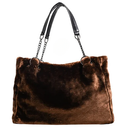 Soft Faux Fur Tote Bag | Tara