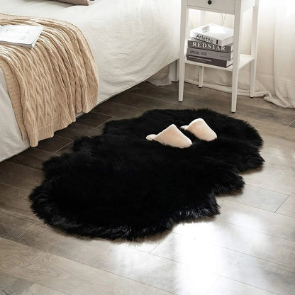 Variant image for Washable Area Rug White Faux Sheepskin | Cozy Comfort-33