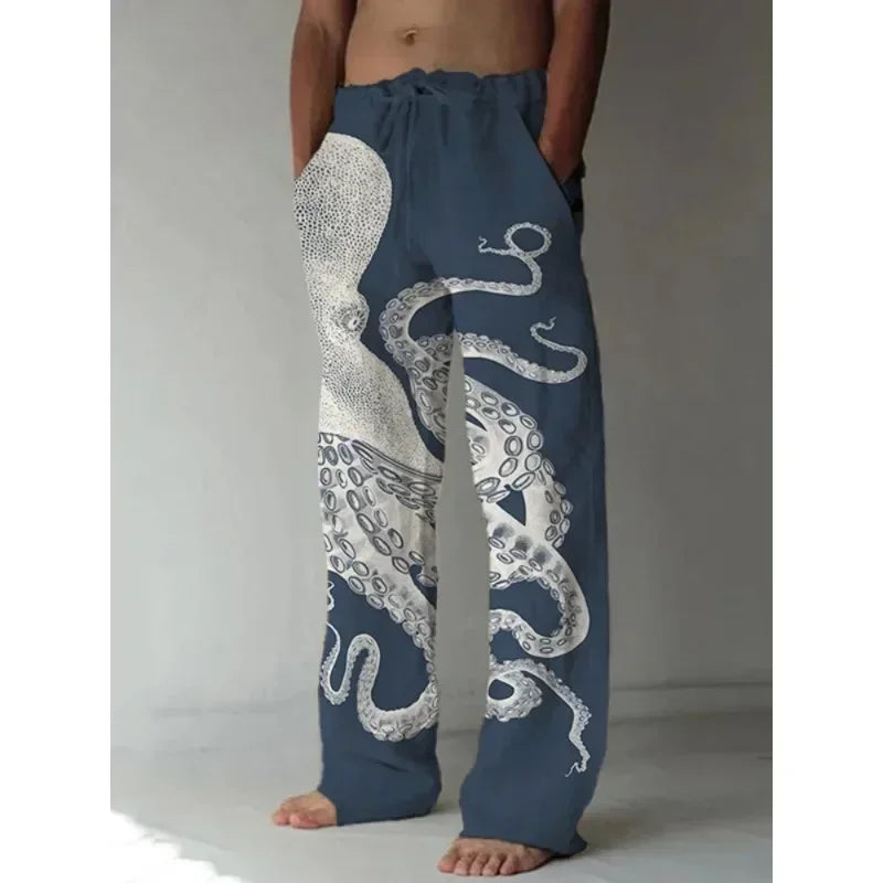 Octopus Print Pants | Jude