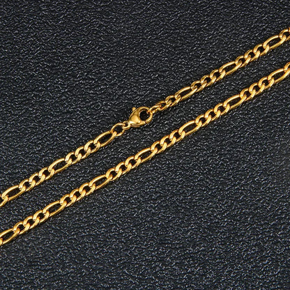Men's Chain Necklace Silver Stainless Steel | Urban Style-5