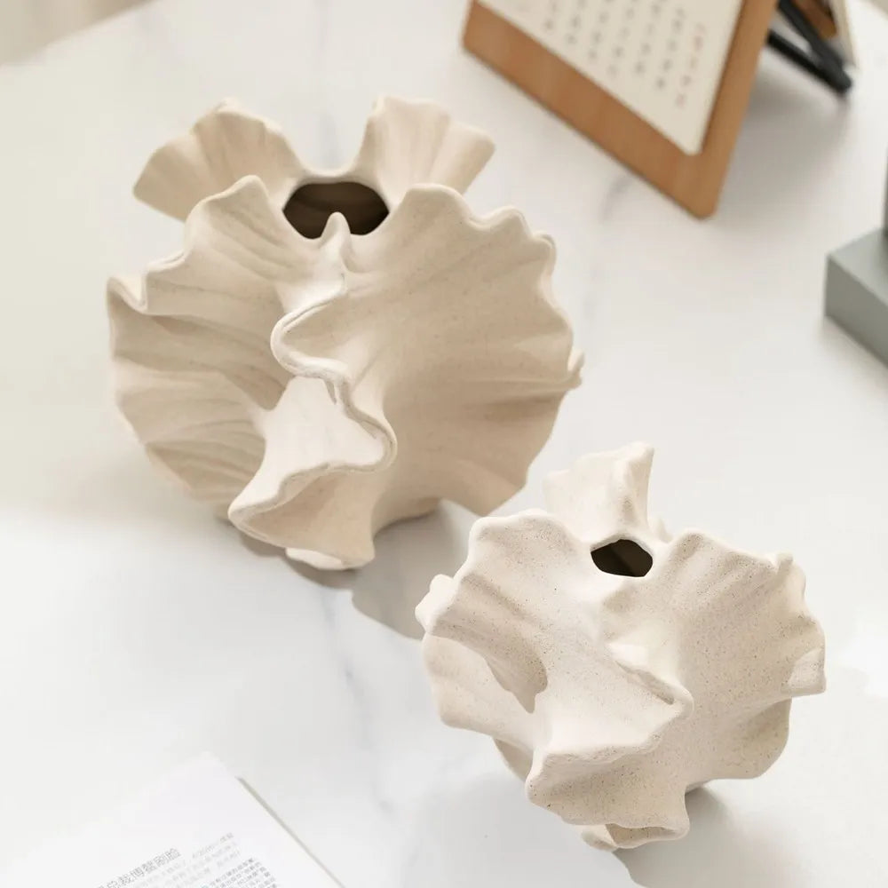 Decorative Vase Coral Ceramic | Ocean Breeze 5