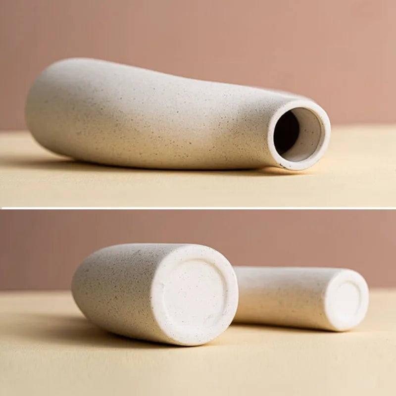White Ceramic Decorative Vase | Nordic Mountain Design 5