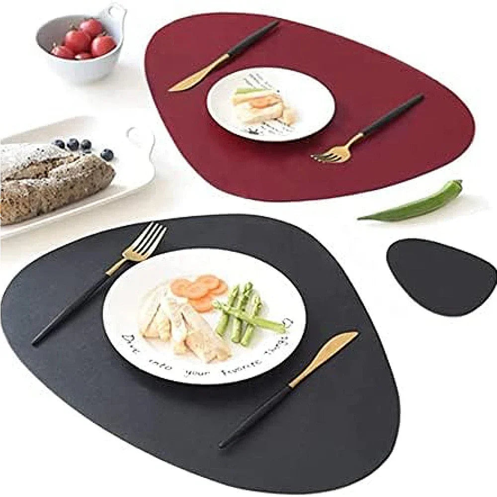 Double-Sided Placemat Set Waterproof PU | Elegant Dining 5