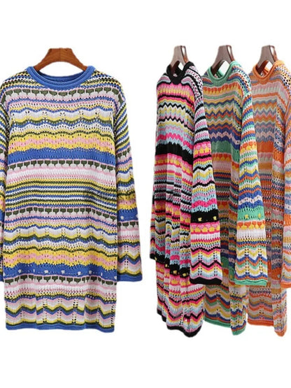 Boho Knit Sweater Dress | Nerisse