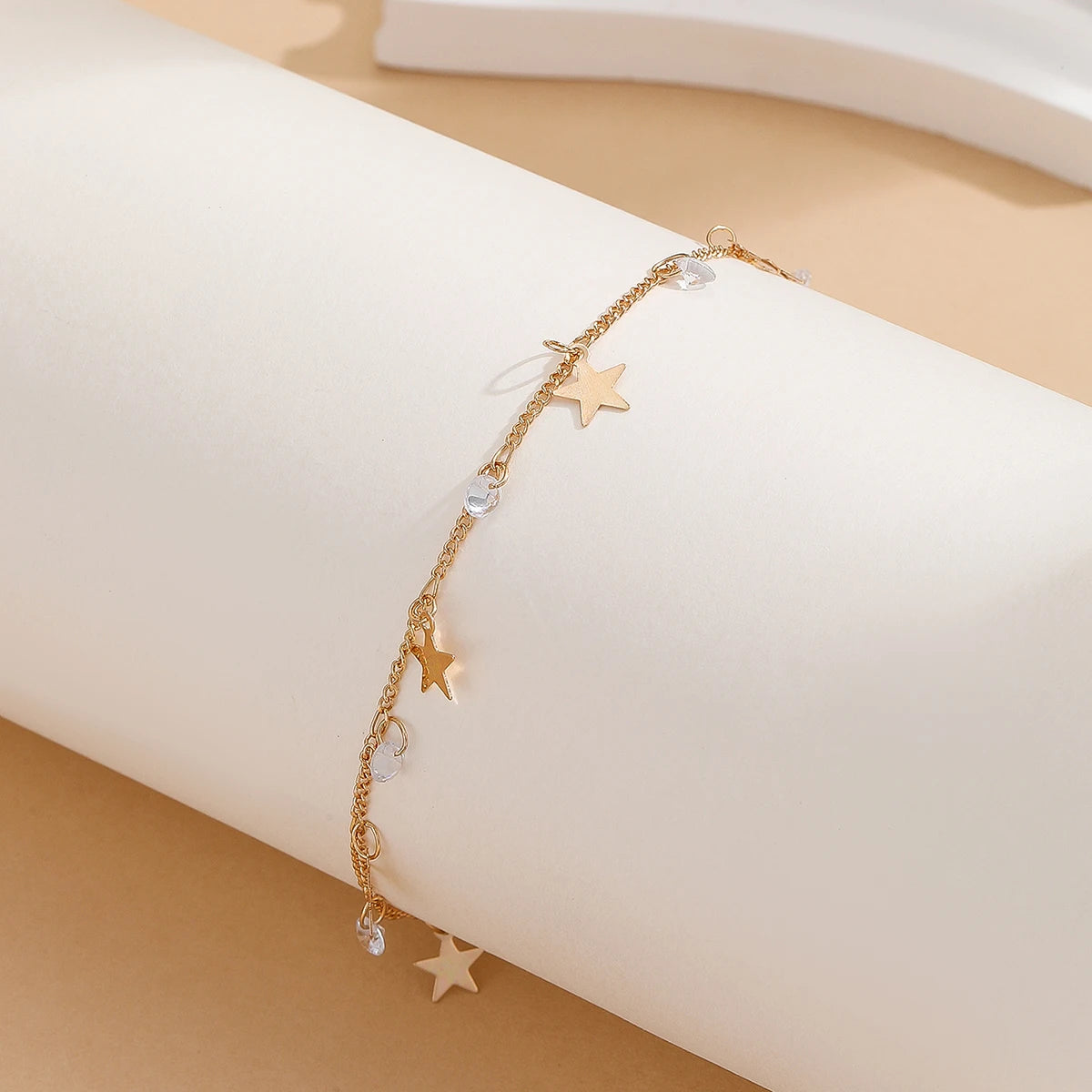 Women Star & Crystal Anklet | Lyra