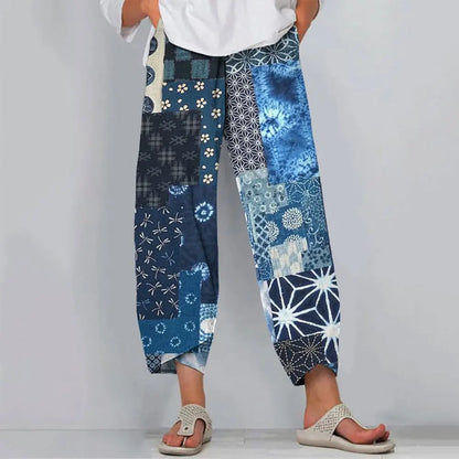 Floral Print Wide-Leg Pants | Anne