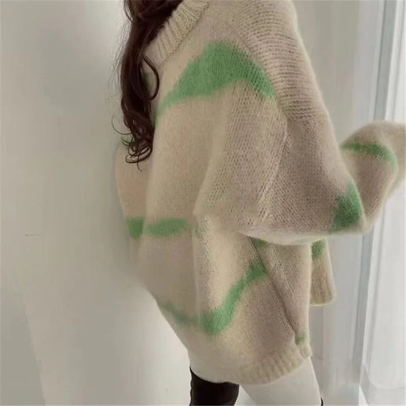 Women Fuzzy Tie-Dye Cardigan | Eldora