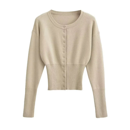 Buttoned Knit Cardigan | Flossie