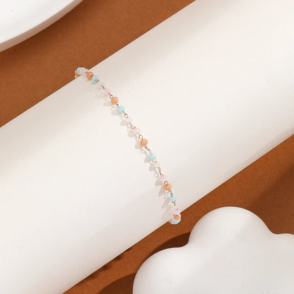 Women Pastel Beaded Anklet | Arianwyn