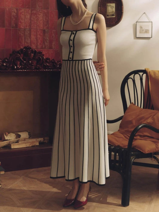 Striped Sleeveless Maxi Dress | Charlize