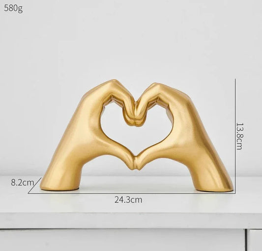 Decorative Sculpture Love Resin | Elegant Home Accent 1