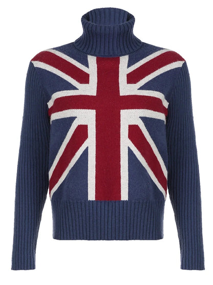 Union Jack Turtleneck Sweater | Celine