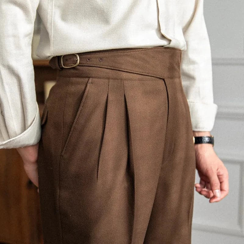 Variant image for Women Trousers Black Midweight Fabric | Elegant Style-9