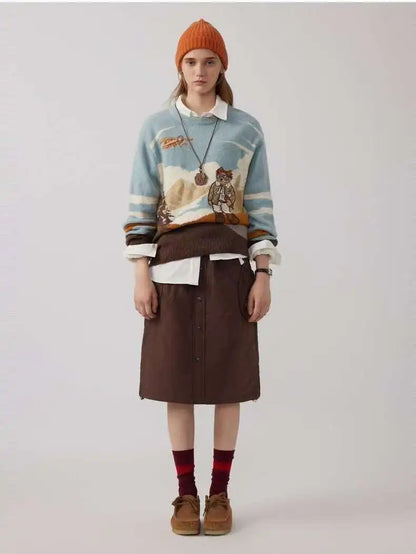 Women Adventure Bear Sweater | Clarisse