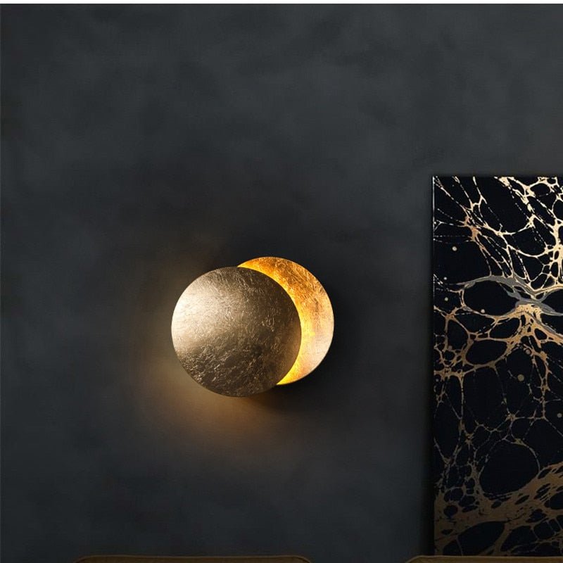 Outdoor Wall Sconce Solar Eclipse Design Weather-Resistant | Artistic Lighting Accent-2