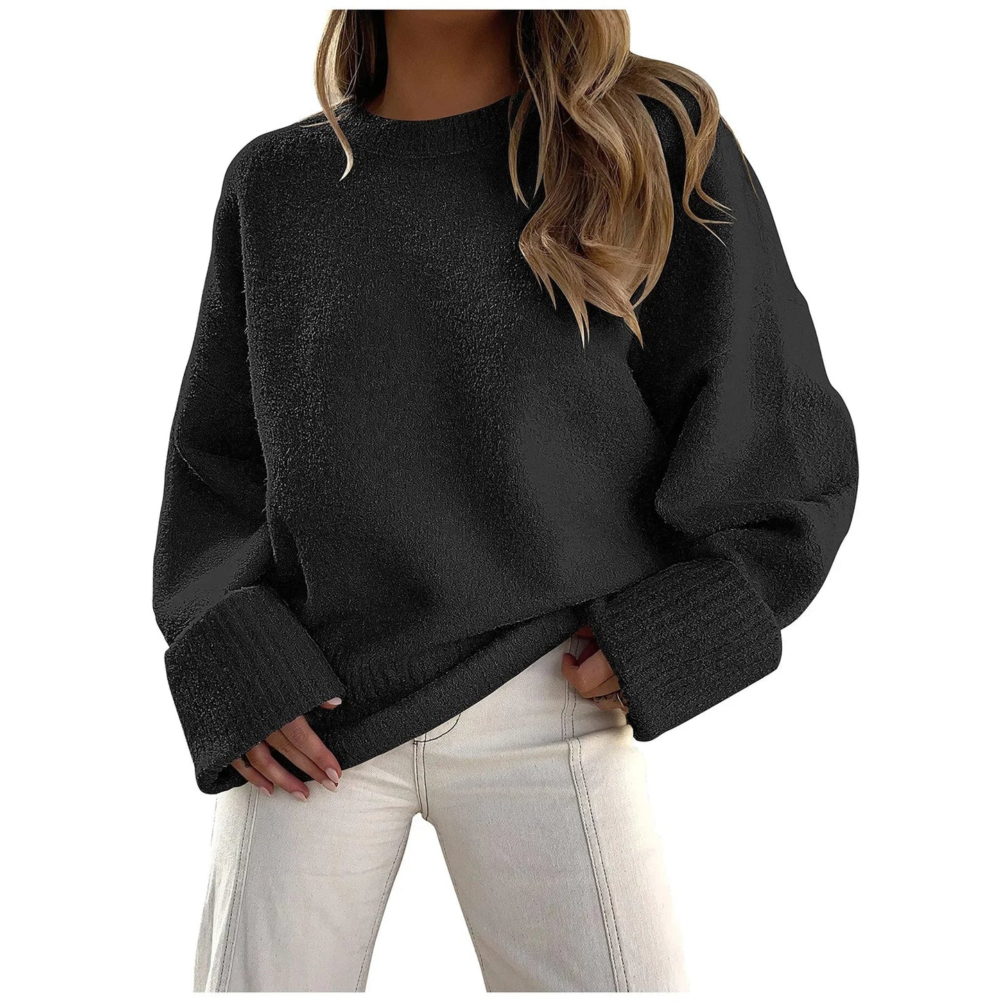 Women Cozy Oversized Textured Sweater | Yasmin