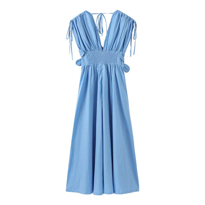 Women Flower Applique Maxi Dress | Nancy