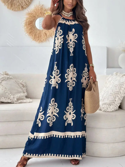 Boho Chic Print Maxi Dress | Amara