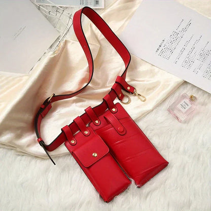 Women Dual Pocket Leather Utility Belt | Issy