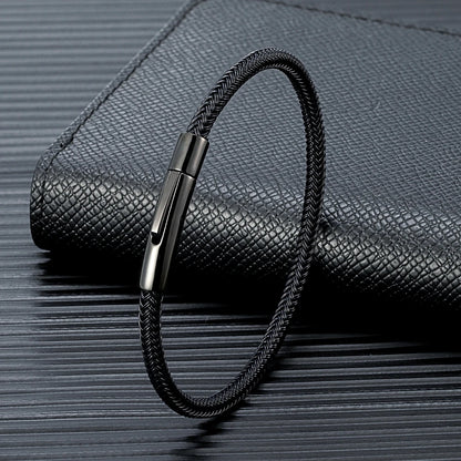 Men's Cuff Bracelet Steel Wire Rope | Classic Charm-3