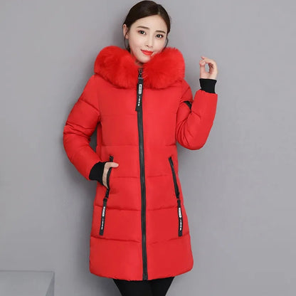 Luxury Faux Fur Hooded Puffer Coat | Jazara