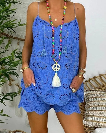 Women Embroidered Two-Piece Set | Olivia