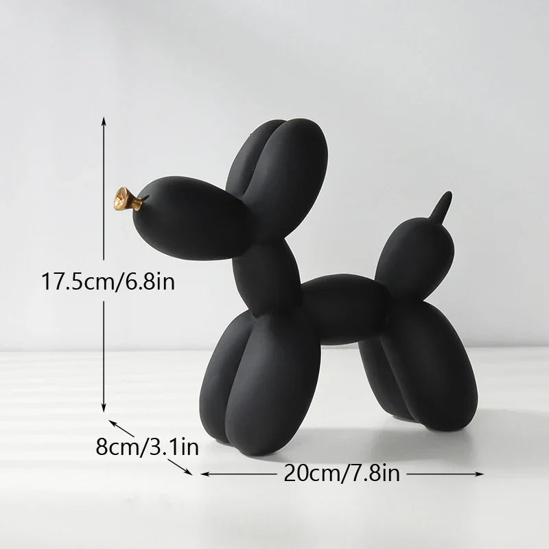 Colorful Dog Balloon Sculpture Resin | Whimsical Home Decor 6