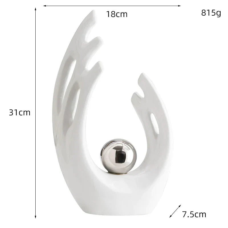 Abstract Sculpture Home Decor Resin | Elegance 3
