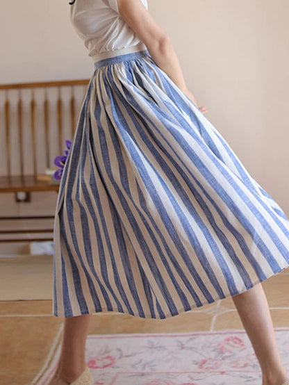 Striped Midi Skirt | Belen