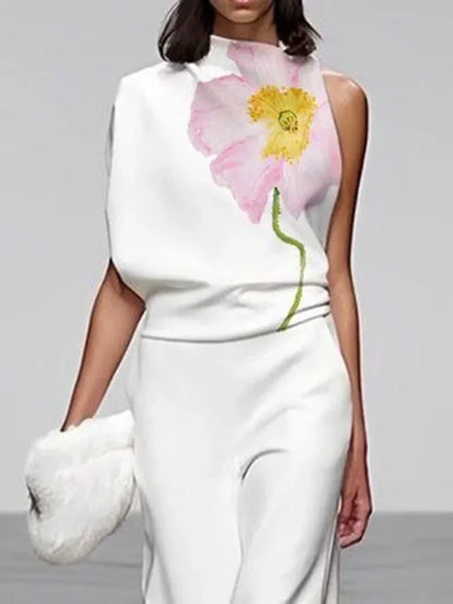Women Floral Print Sleeveless Set | Pia