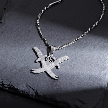 Variant image for Men's Necklace Stainless Steel Pendant | Zulfiqar-31