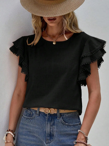 Flutter Sleeve Top | Waverly