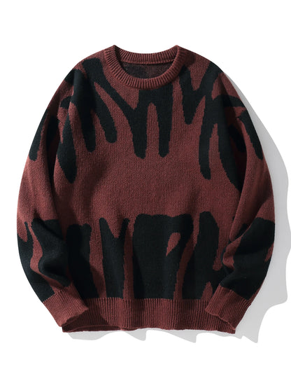 Abstract Graphic Knit Sweater | Henry