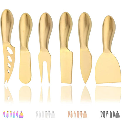 Variant image for Cheese Knife Set Stainless Steel 6 Pieces | Gourmet Collection-3