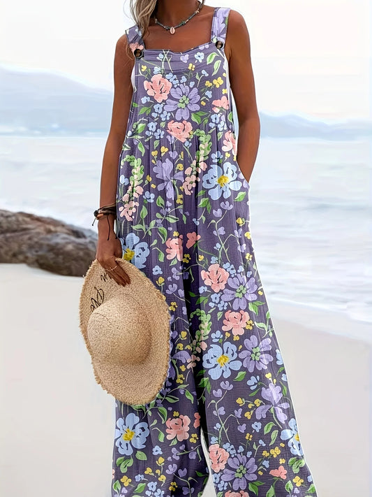 Floral Wide-Leg Jumpsuit | Raquel