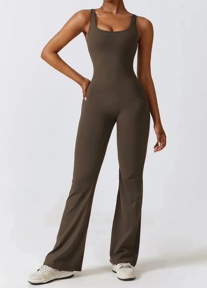 Women Jumpsuit Black Nylon | Sophia-3