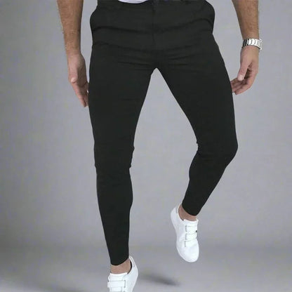 Variant image for Men's Trousers Black Cotton Slim Fit | Noble-6