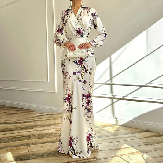 Women Floral Wrap Maxi Dress | Daphne