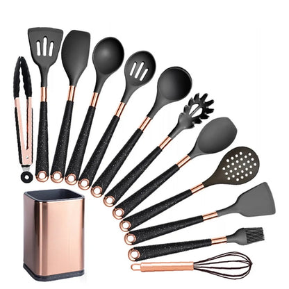 Variant image for Kitchen Utensil Set 13 Pieces Silicone Stainless Steel | Culinary Essentials-2