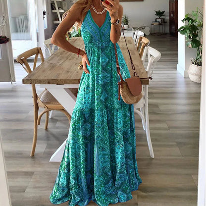 Women Boho Printed Maxi Dress | Seraphina