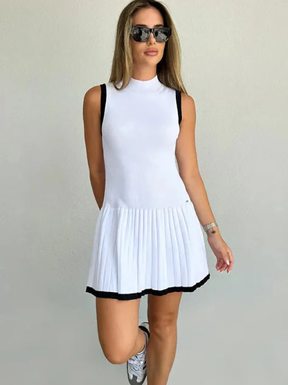 Casual Pleated Mini Dress | Itzel