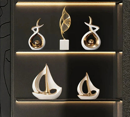 Decorative Sculpture Ceramic Nautical Art | Coastal Charm 5