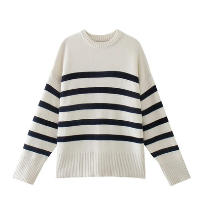 Striped Knit Sweater | Rosalina